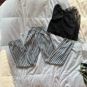 Striped lounge pant
